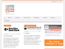 Tablet Screenshot of goodmorningcrowdfunding.com